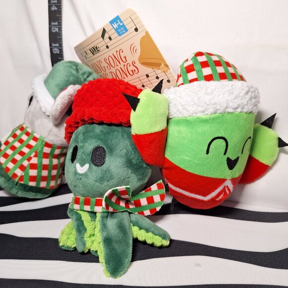 NWT Bark Sing Song Ding Dongs Dog Toy M-L - Picture 3 of 6